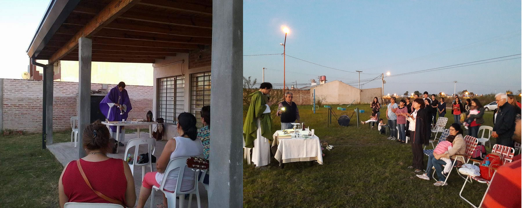 -Foto de las primeras misas